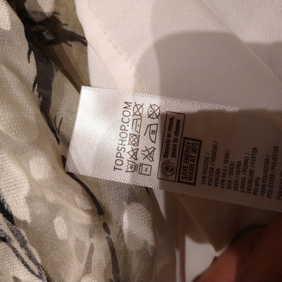 Topshop Animal Print Cutout Silk Dress - Picture 11 of 11